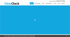 Desktop Screenshot of clearcheck.co.uk