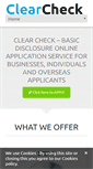 Mobile Screenshot of clearcheck.co.uk